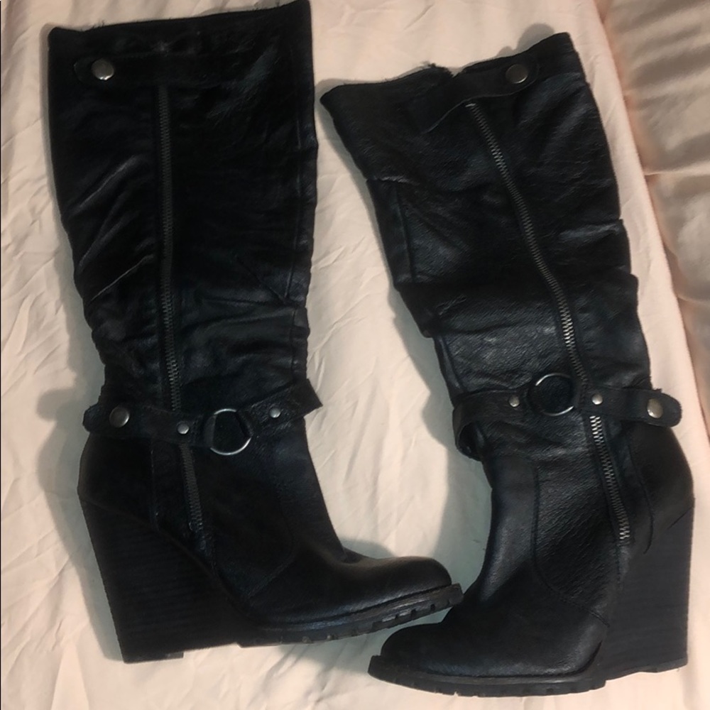 Bakers wedge boots